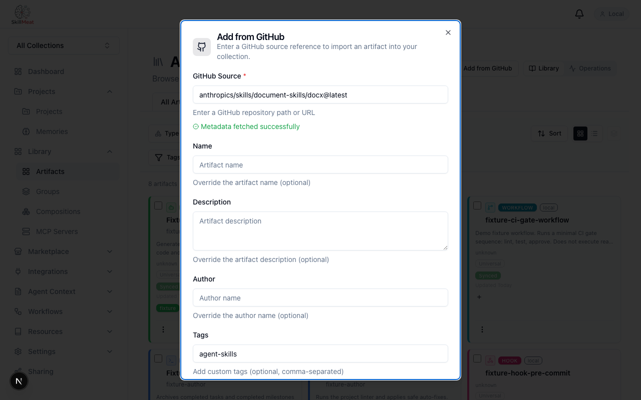 Lockfile metadata