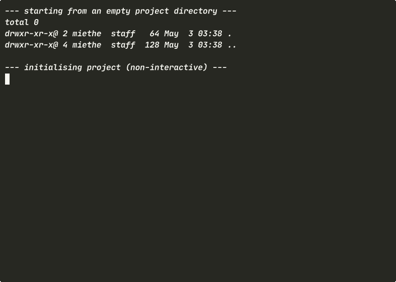 Full Project Scaffold CLI Demo